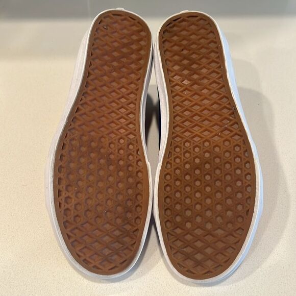 Vans Sk8-Hi Racer Leather and Canvas Sneaker in Awesome Red / True Blue - Picture 12 of 12